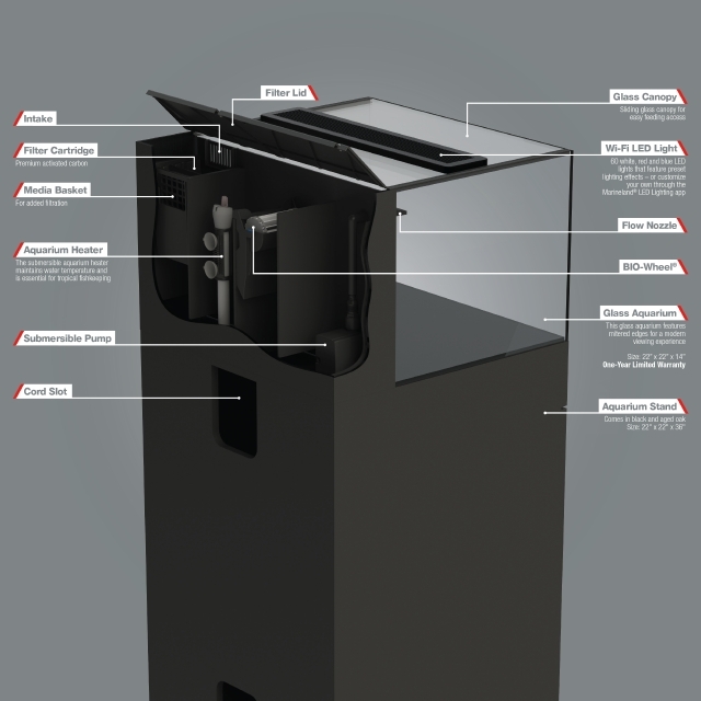 Exhibit Sequence 29-Gallon Wi-Fi LED Lighting Package